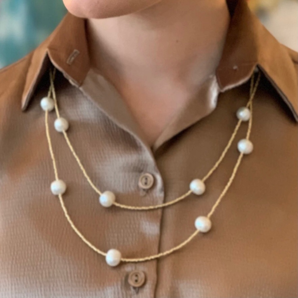 Ali & Bird Baroque Pearl Necklace